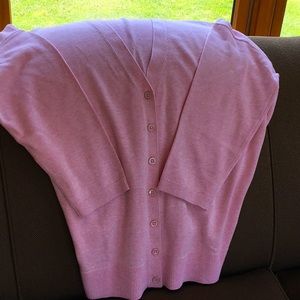 Talbots Dusty Pink V-neck Cardigan NWOT